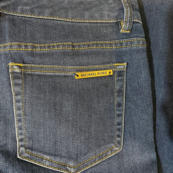 Michael Kors Mid Rise Skinny Jeans Dark Wash Blue Women's Size 2 - Picture 9 of 10